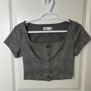 Hollister Plaid Crop Top